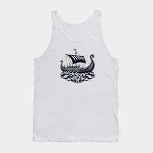 Viking Raiders: Norse Seafaring Art Tank Top